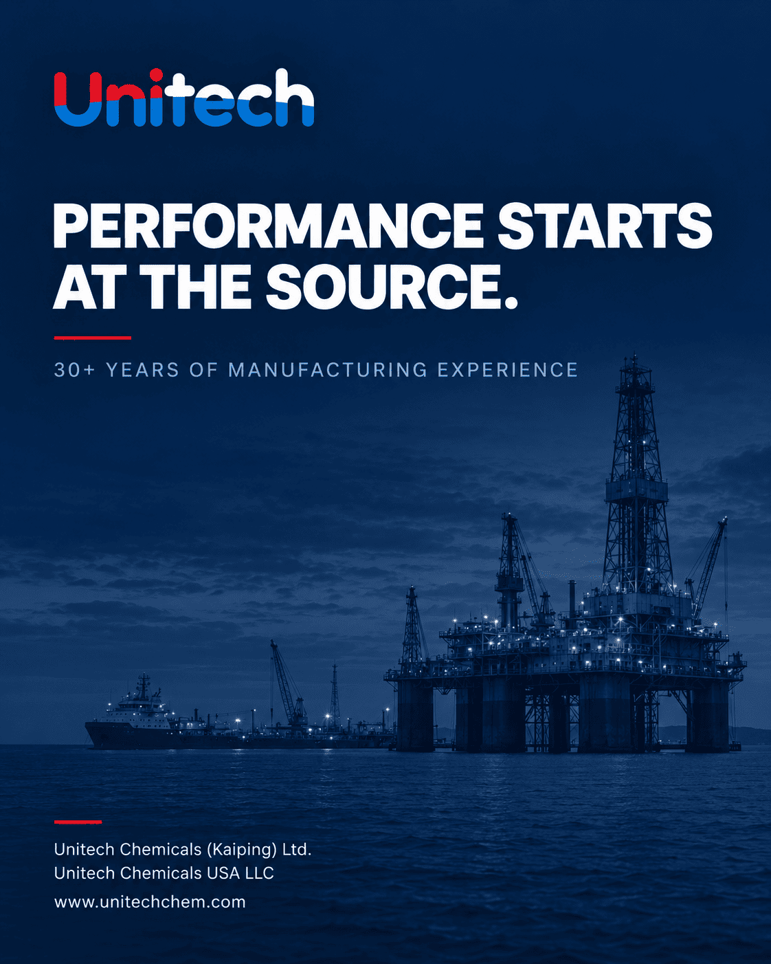 Unitech Chemicals 3O+ years of drilling fluid manufacturing experience